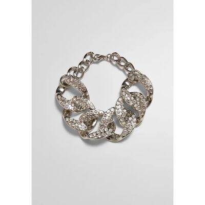 Bracelet Urban Classics Statement Argenté S/M - Publicité Bracelet Urban Classics Statement Argenté S/M - Publicité