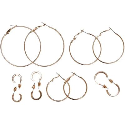 boucles d'oreilles femme Urban Classics Basic (x6) Doré TU - Publicité boucles d'oreilles femme Urban Classics Basic (x6) Doré TU - Publicité