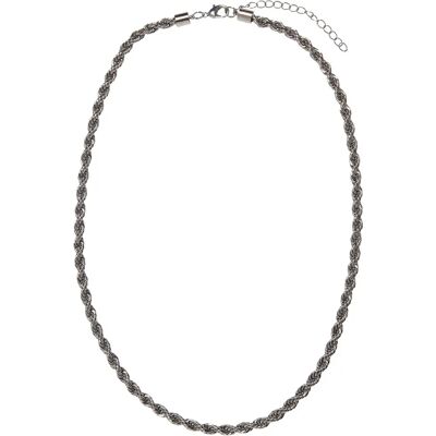 Collier Urban Classics Charon Intertwine Argenté TU - Publicité Collier Urban Classics Charon Intertwine Argenté TU - Publicité