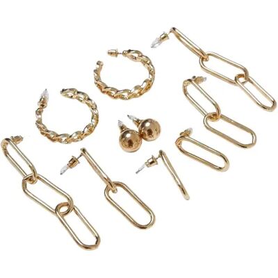 boucles d'oreilles chaînes variées Urban Classics (x5) Jaune TU - Publicité boucles d'oreilles chaînes variées Urban Classics (x5) Jaune TU - Publicité