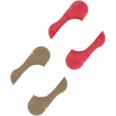 Chaussettes invisibles femme Burlington Everyday (x2) Rouge 35/36 - Publicité Chaussettes invisibles femme Burlington Everyday (x2) Rouge 35/36 - Publicité