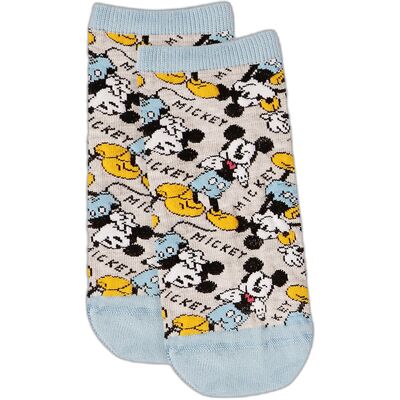 Chaussettes d'été femme Disney Mickey Gris TU - Publicité Chaussettes d'été femme Disney Mickey Gris TU - Publicité