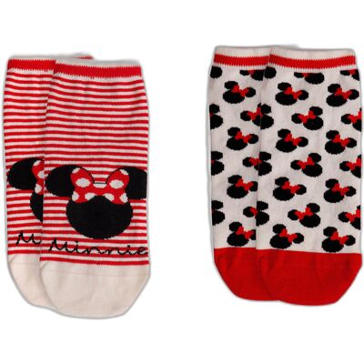 Chaussettes femme Disney Minnie Paillettes (x6) Bleu TU - Publicité Chaussettes femme Disney Minnie Paillettes (x6) Bleu TU - Publicité