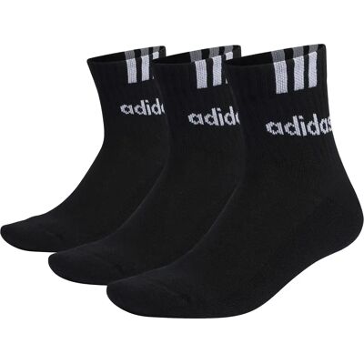 Mi-chaussettes linéaires enfant adidas 3-Stripes (x3) Noir 34/36 - Publicité Mi-chaussettes linéaires enfant adidas 3-Stripes (x3) Noir 34/36 - Publicité