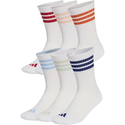 Chaussettes adidas 3-Stripes Essentials (x6) Blanc 40/42 - Publicité Chaussettes adidas 3-Stripes Essentials (x6) Blanc 40/42 - Publicité