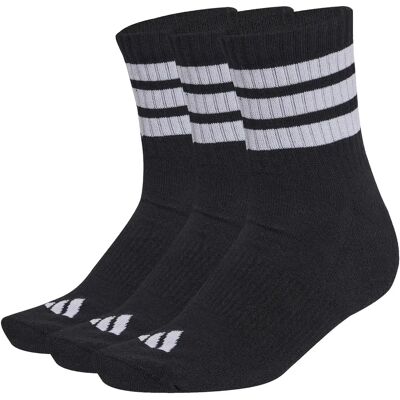 Chaussettes mi-haute adidas 3-Stripes (x3) Noir 43/46 - Publicité Chaussettes mi-haute adidas 3-Stripes (x3) Noir 43/46 - Publicité