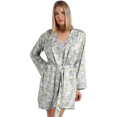 Peignoir femme Admas Garden Pearls Style Bleu M - Publicité Peignoir femme Admas Garden Pearls Style Bleu M - Publicité