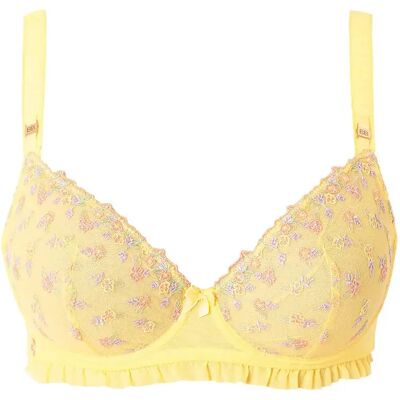 Soutien-gorge femme Brigitte Bardot Bucolique Jaune 105D - Publicité Soutien-gorge femme Brigitte Bardot Bucolique Jaune 105D - Publicité
