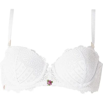 Soutien-gorge femme Brigitte Bardot Poetesse Blanc 95B - Publicité Soutien-gorge femme Brigitte Bardot Poetesse Blanc 95B - Publicité