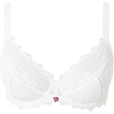 Soutien-gorge corbeille grand maintien femme Brigitte Bardot Poetesse Blanc 100C - Publicité Soutien-gorge corbeille grand maintien femme Brigitte Bardot Poetesse Blanc 100C - Publicité