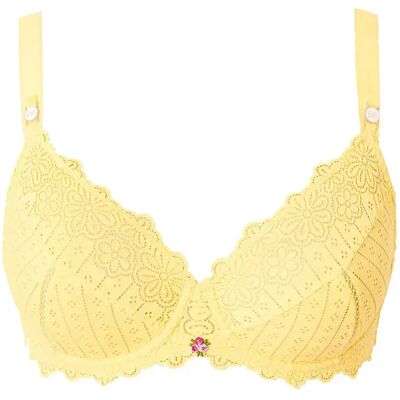 Soutien-gorge femme Brigitte Bardot Poetesse Jaune 100C - Publicité Soutien-gorge femme Brigitte Bardot Poetesse Jaune 100C - Publicité