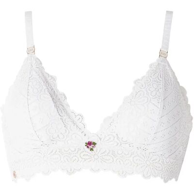Soutien-gorge souple coques amovibles femme Brigitte Bardot Poetesse Blanc 90A - Publicité Soutien-gorge souple coques amovibles femme Brigitte Bardot Poetesse Blanc 90A - Publicité