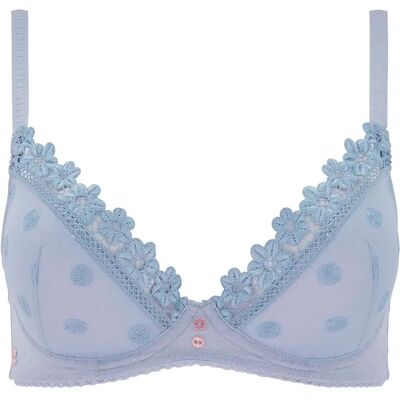 Soutien-gorge coques moulées femme Brigitte Bardot Myosotis Bleu 95C - Publicité Soutien-gorge coques moulées femme Brigitte Bardot Myosotis Bleu 95C - Publicité
