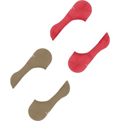 Chaussettes invisibles femme Burlington Everyday (x2) Rouge 35/36 - Publicité Chaussettes invisibles femme Burlington Everyday (x2) Rouge 35/36 - Publicité