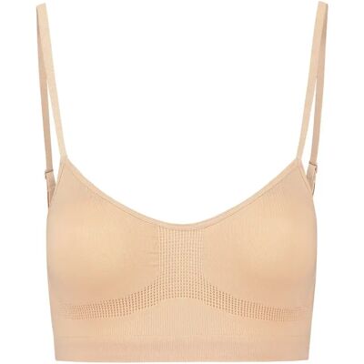 Soutien-gorge sans coutures femme Bye Bra Beige XL - Publicité Soutien-gorge sans coutures femme Bye Bra Beige XL - Publicité