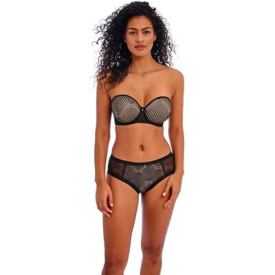 Soutien-gorge bandeau moulé armatures femme Freya Tailored Noir 90F - Publicité Soutien-gorge bandeau moulé armatures femme Freya Tailored Noir 90F - Publicité