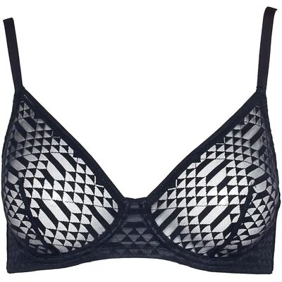 Soutien-gorge avec armature femme Huit Garconne Noir 85C - Publicité Soutien-gorge avec armature femme Huit Garconne Noir 85C - Publicité