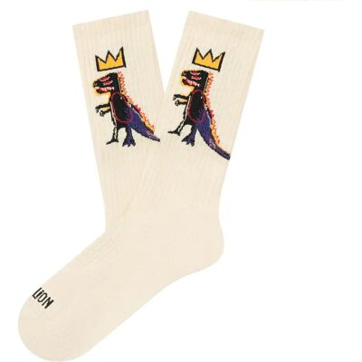 Chaussettes Jimmy Lion Athletic Basquiat pez dispenser Beige 36/40 - Publicité Chaussettes Jimmy Lion Athletic Basquiat pez dispenser Beige 36/40 - Publicité