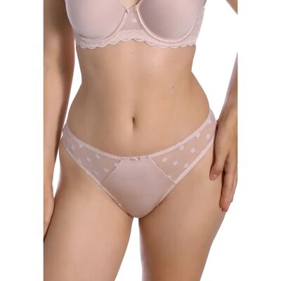 String femme Sassa Dotted Mesh Rose 40 - Publicité String femme Sassa Dotted Mesh Rose 40 - Publicité