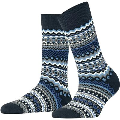 Chaussettes femme Burlington Fair Isle Bleu 36/41 - Publicité Chaussettes femme Burlington Fair Isle Bleu 36/41 - Publicité
