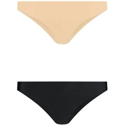 Culotte brésilienne invisible femme Bye Bra (x2) Beige S - Publicité Culotte brésilienne invisible femme Bye Bra (x2) Beige S - Publicité