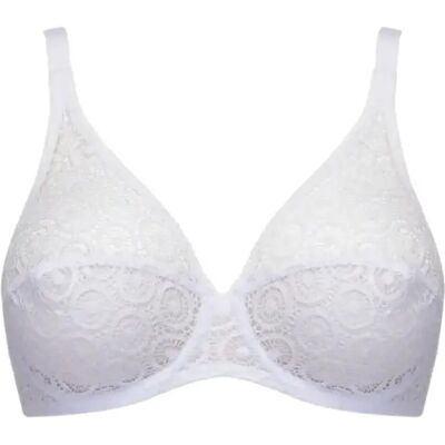 Soutien-gorge armaturé très enveloppant femme Chantelle Fete Blanc 95B - Publicité Soutien-gorge armaturé très enveloppant femme Chantelle Fete Blanc 95B - Publicité