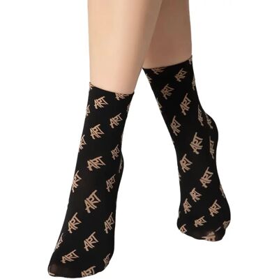 Chaussettes épaisses à motifs Art femme Conte Elegant Fantasy Noir 36/39 - Publicité Chaussettes épaisses à motifs Art femme Conte Elegant Fantasy Noir 36/39 - Publicité
