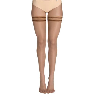 Bas autofixants femme Lisca Den Hold Up Beige S/M - Publicité Bas autofixants femme Lisca Den Hold Up Beige S/M - Publicité