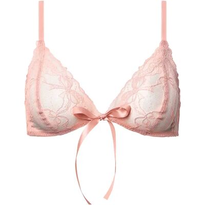 Soutien-gorge bralette triangle sans armatures femme Lisca Sugarlace Rose M - Publicité Soutien-gorge bralette triangle sans armatures femme Lisca Sugarlace Rose M - Publicité