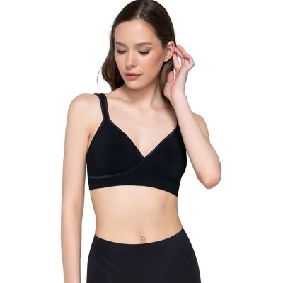 Soutien-gorge croisé sans armatures femme Luna Secret Sense Noir 95C - Publicité Soutien-gorge croisé sans armatures femme Luna Secret Sense Noir 95C - Publicité