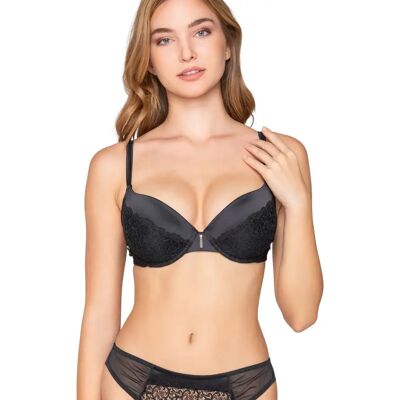 Soutien-gorge push-up femme Luna Mystique Noir 95B - Publicité Soutien-gorge push-up femme Luna Mystique Noir 95B - Publicité