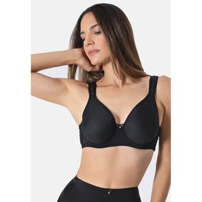 Soutien-gorge rembourré femme Sassa Beautiful Embroidery Noir 100D - Publicité Soutien-gorge rembourré femme Sassa Beautiful Embroidery Noir 100D - Publicité