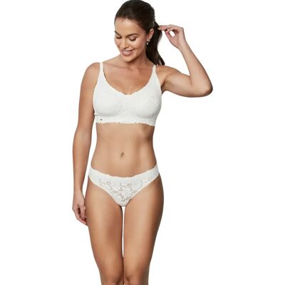 Soutien-gorge triangle préformé femme Selmark One And Lace Blanc L - Publicité Soutien-gorge triangle préformé femme Selmark One And Lace Blanc L - Publicité