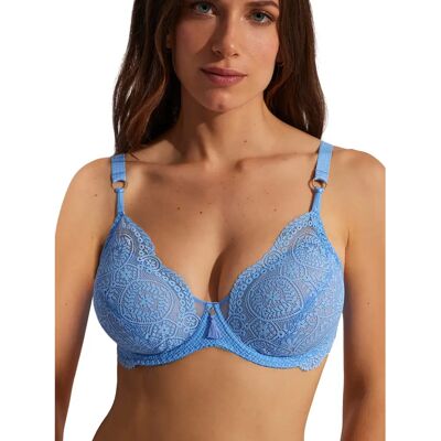 Soutien-gorge emboîtant armaturé femme Selmark Matilda Bleu 90E - Publicité Soutien-gorge emboîtant armaturé femme Selmark Matilda Bleu 90E - Publicité