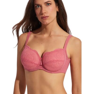 Soutien-gorge emboîtant armaturé confort femme Selmark Matilda Rose 100F - Publicité Soutien-gorge emboîtant armaturé confort femme Selmark Matilda Rose 100F - Publicité