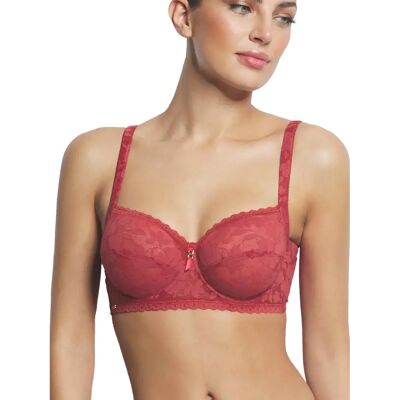 Soutien-gorge emboîtant confort femme Selmark Gabrielle Rouge 95F - Publicité Soutien-gorge emboîtant confort femme Selmark Gabrielle Rouge 95F - Publicité