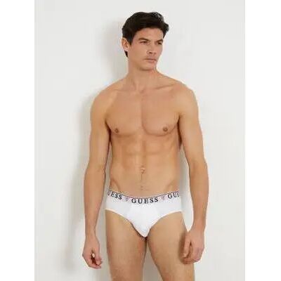 Slip Guess Brian Hero Brief (x3) Blanc S - Publicité Slip Guess Brian Hero Brief (x3) Blanc S - Publicité