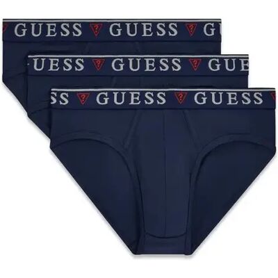 Slip Guess Brian Hero Brief (x3) Bleu 2XL - Publicité Slip Guess Brian Hero Brief (x3) Bleu 2XL - Publicité