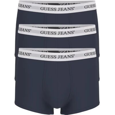 Boxer Guess Gj Trunk (x3) Bleu S - Publicité Boxer Guess Gj Trunk (x3) Bleu S - Publicité
