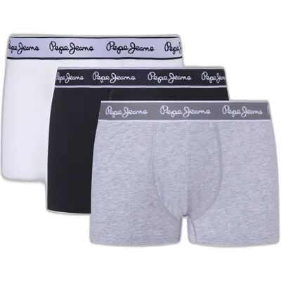 boxers Pepe Jeans (x3) Gris XL - Publicité boxers Pepe Jeans (x3) Gris XL - Publicité