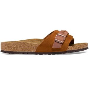 Sandales femme Birkenstock Oita Braided Suede Leather Marron 42 Étroit - Publicité Sandales femme Birkenstock Oita Braided Suede Leather Marron 42 Étroit - Publicité