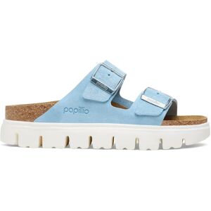 Mules femme Birkenstock Arizona Platform Suede Leather Bleu 35 Étroit - Publicité Mules femme Birkenstock Arizona Platform Suede Leather Bleu 35 Étroit - Publicité