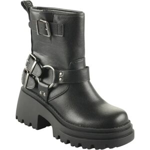 Bottines femme Buffalo Bravr Biker Lo Noir 40 - Publicité Bottines femme Buffalo Bravr Biker Lo Noir 40 - Publicité