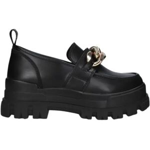 Mocassins femme Buffalo Aspha loafer chain Noir 40 - Publicité Mocassins femme Buffalo Aspha loafer chain Noir 40 - Publicité