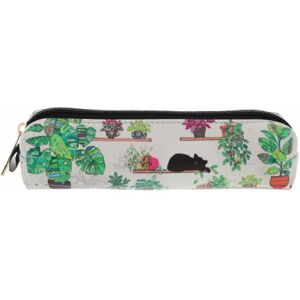Trousse longue Chaton Plantes femme Kiub Bug Art PU Blanc 5x20x5 cm - Publicité Trousse longue Chaton Plantes femme Kiub Bug Art PU Blanc 5x20x5 cm - Publicité