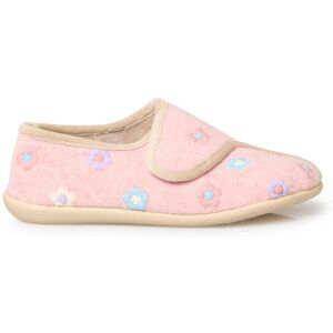 Pantoufles à scratch broderies fleurs femme Pédiconfort Rose 41 - Publicité Pantoufles à scratch broderies fleurs femme Pédiconfort Rose 41 - Publicité
