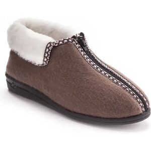 Pantoufles fourrés laine majoritaire femme Pédiconfort Beige 38 - Publicité Pantoufles fourrés laine majoritaire femme Pédiconfort Beige 38 - Publicité