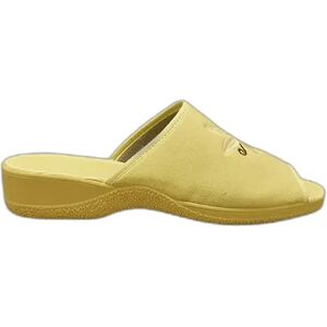 Mules brodées doublure éponge femme Pédiconfort Jaune 40 - Publicité Mules brodées doublure éponge femme Pédiconfort Jaune 40 - Publicité