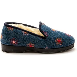 Pantoufles fourrées laine femme Pédiconfort Bleu 41 - Publicité Pantoufles fourrées laine femme Pédiconfort Bleu 41 - Publicité