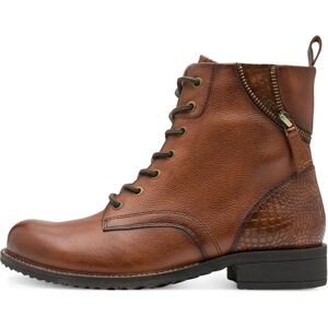 Bottines femme Tamaris en cuir à lacets Marron 37 - Publicité Bottines femme Tamaris en cuir à lacets Marron 37 - Publicité
